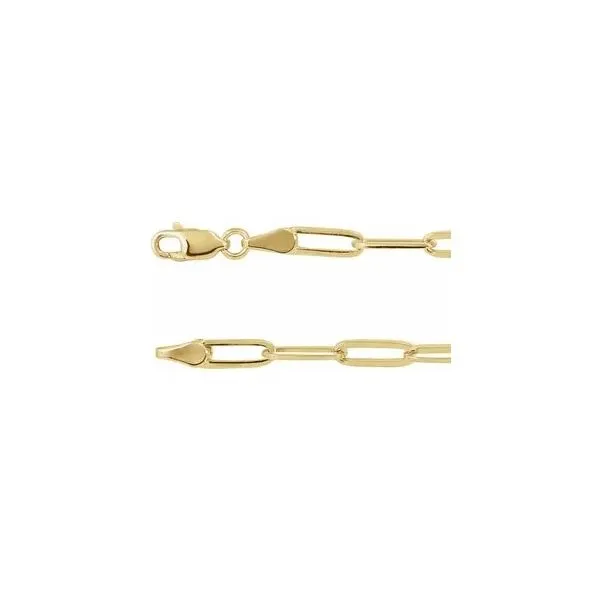 Gold Paperclip Bracelet Aires Jewelers Morris Plains, NJ