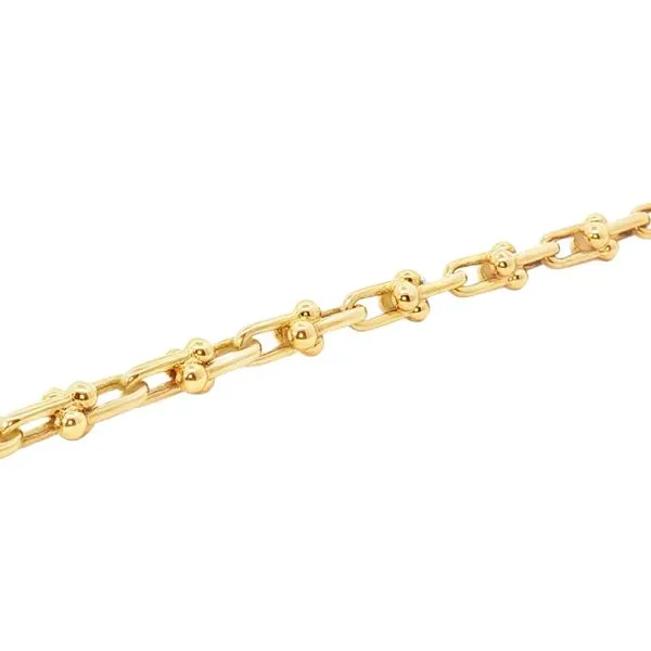 Gold Ball Link Bracelet Image 2 Aires Jewelers Morris Plains, NJ