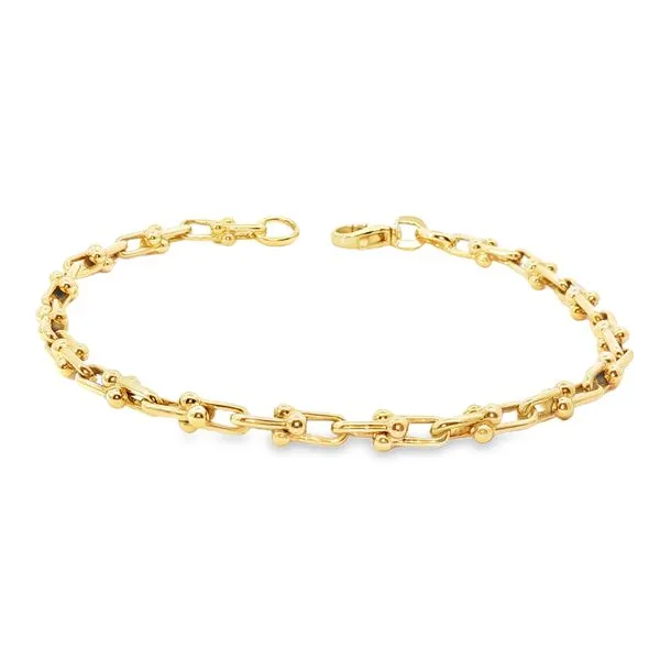Gold Ball Link Bracelet Aires Jewelers Morris Plains, NJ