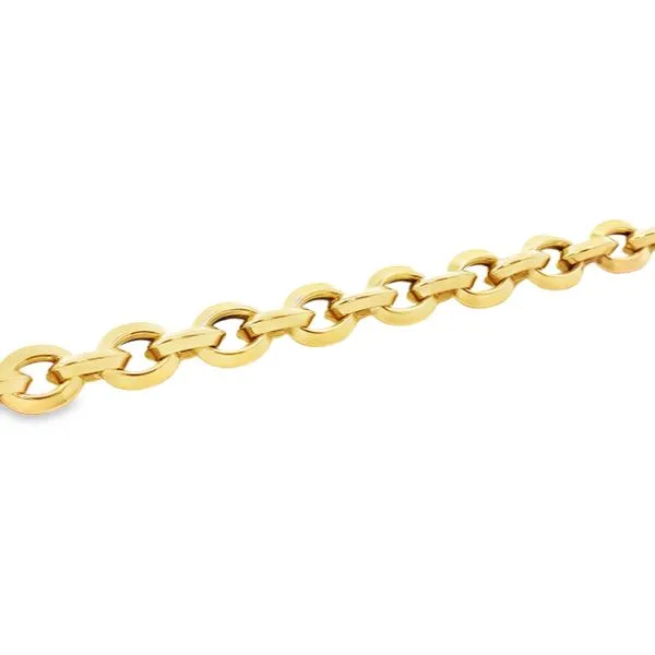 Gold Link Bracelet Image 2 Aires Jewelers Morris Plains, NJ