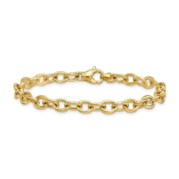 Gold Oval Link Bracelet Aires Jewelers Morris Plains, NJ