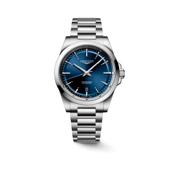 Longines Conquest 41mm Bue Dial Aires Jewelers Morris Plains, NJ