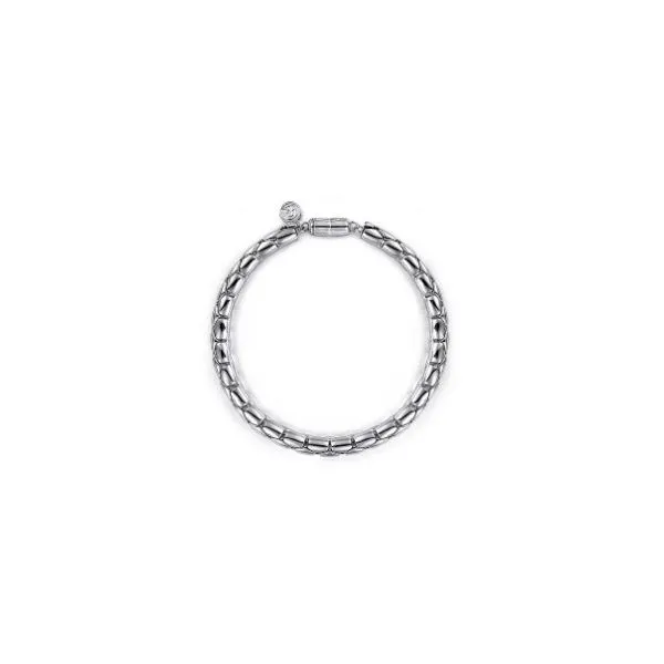 Silver Round Link Bracelet Aires Jewelers Morris Plains, NJ