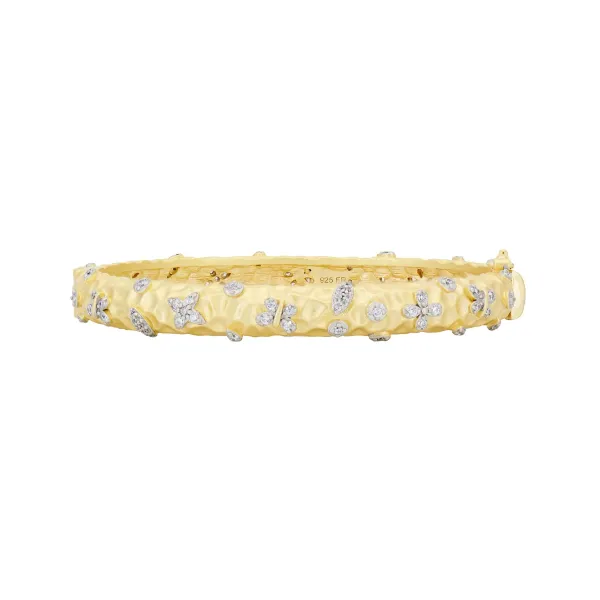 Freida Rothman Petals in Bloom Hinged Bangle Aires Jewelers Morris Plains, NJ