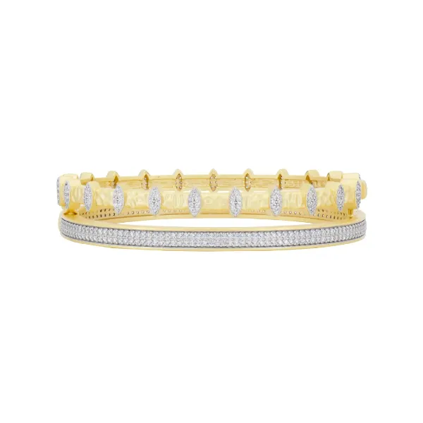 Freida Rothman Petals in Bloom 2 Bangle Set Image 2 Aires Jewelers Morris Plains, NJ