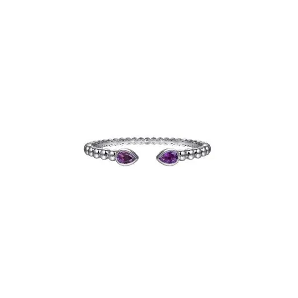 Gabriel & Co Silver Amethyst Bracelet Aires Jewelers Morris Plains, NJ