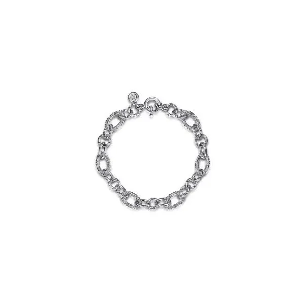 Gabriel & Co Silver Link Bracelet Aires Jewelers Morris Plains, NJ