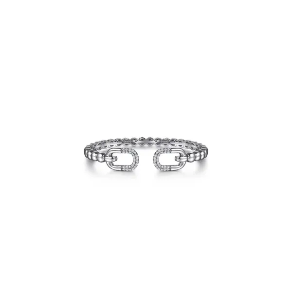 Gabriel & Co Silver White Sapphire Bracelet Aires Jewelers Morris Plains, NJ