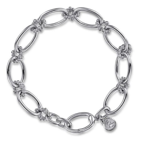 Gabriel & Co Silver Bead Chain Bracelet Aires Jewelers Morris Plains, NJ