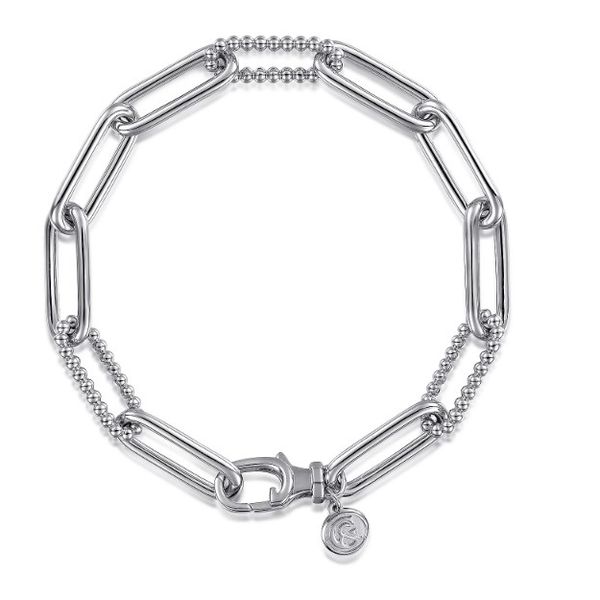 Gabriel & Co Silver Paper Clip Bujukan Bracelet Aires Jewelers Morris Plains, NJ