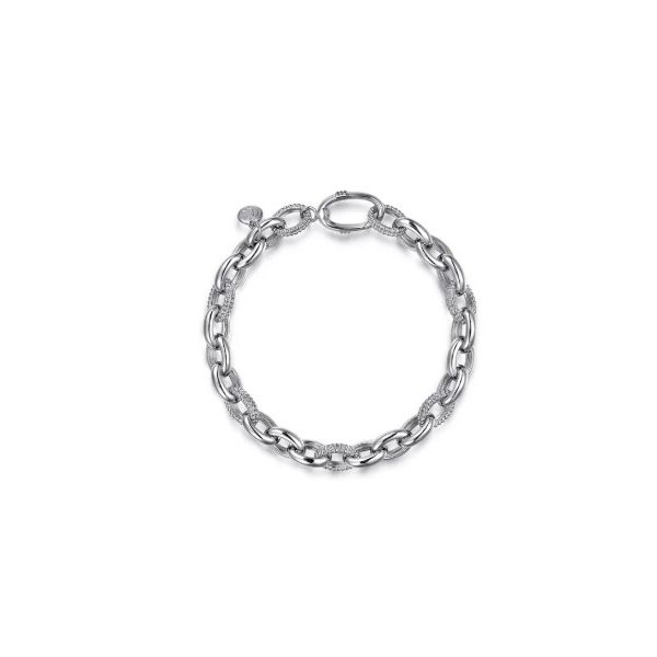 Gabriel & Co Silver Link Bracelet Aires Jewelers Morris Plains, NJ