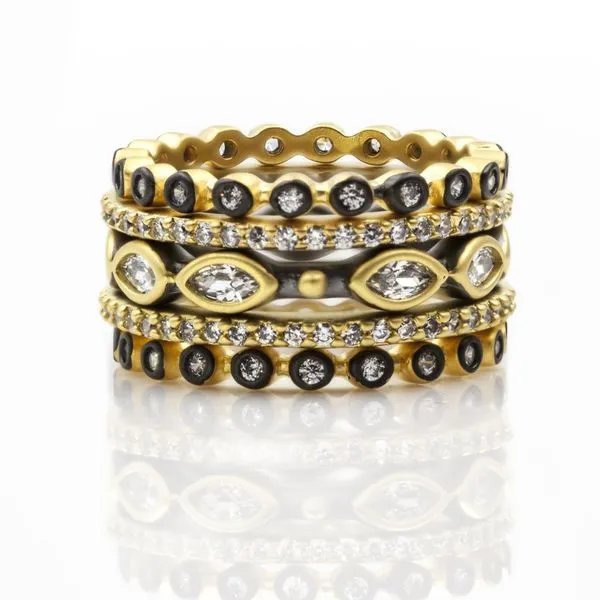 Freida Rothman Signature Ring Stack Set Aires Jewelers Morris Plains, NJ