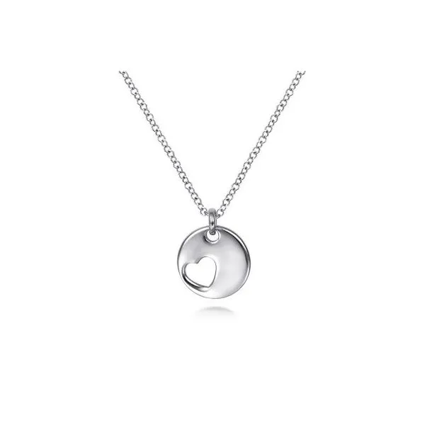Gabriel & Co Sterling Silver Heart Pendant Aires Jewelers Morris Plains, NJ