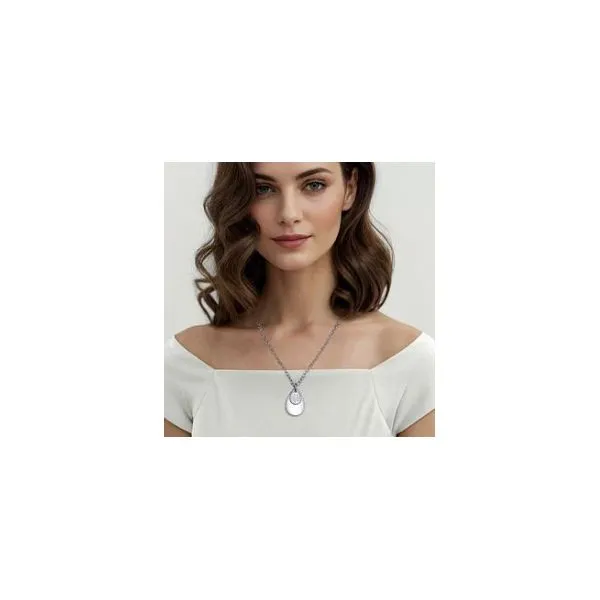 Gabriel & Co Sterling Silver Mother of Pearl Necklace Image 2 Aires Jewelers Morris Plains, NJ