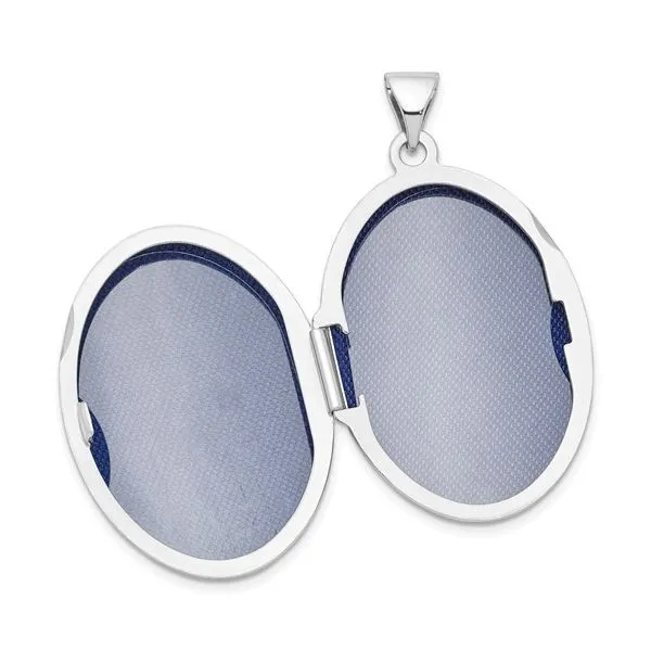Silver Locket Pendant Image 2 Aires Jewelers Morris Plains, NJ