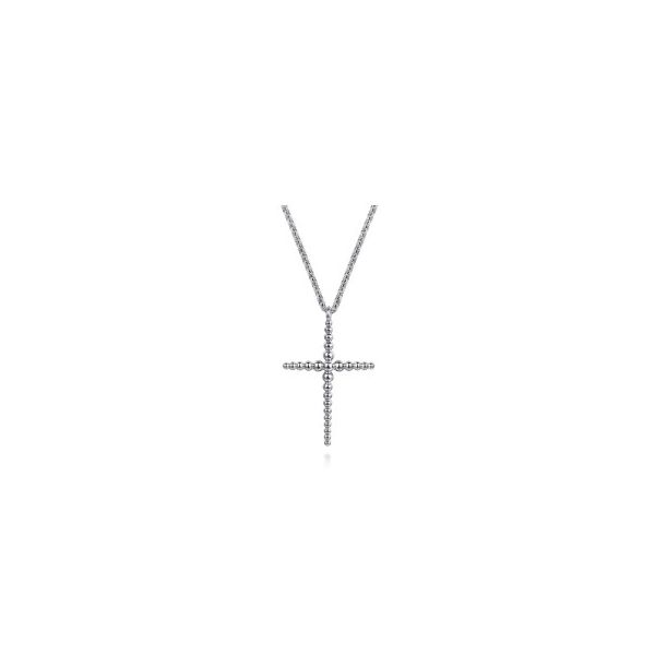 Gabriel & Co Silver Cross Pendant Aires Jewelers Morris Plains, NJ