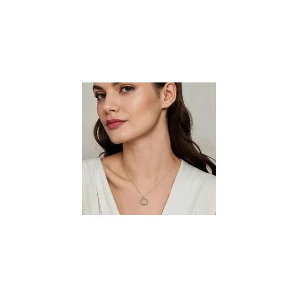 Gabriel & Co Sterling Silver and Yellow Gold Pendant Image 2 Aires Jewelers Morris Plains, NJ