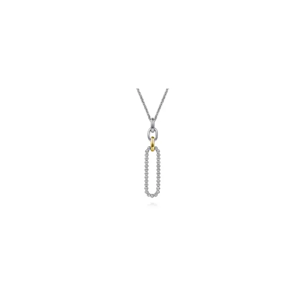 Gabriel & Co Silver and Gold Pendant Aires Jewelers Morris Plains, NJ
