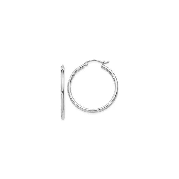 Silver Hoop Earrings Aires Jewelers Morris Plains, NJ