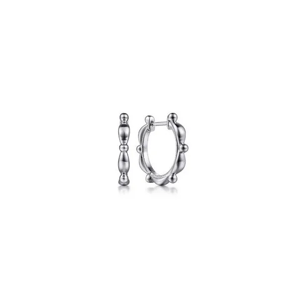 Gabriel & Co Sterling Silver Huggie Earrings Aires Jewelers Morris Plains, NJ