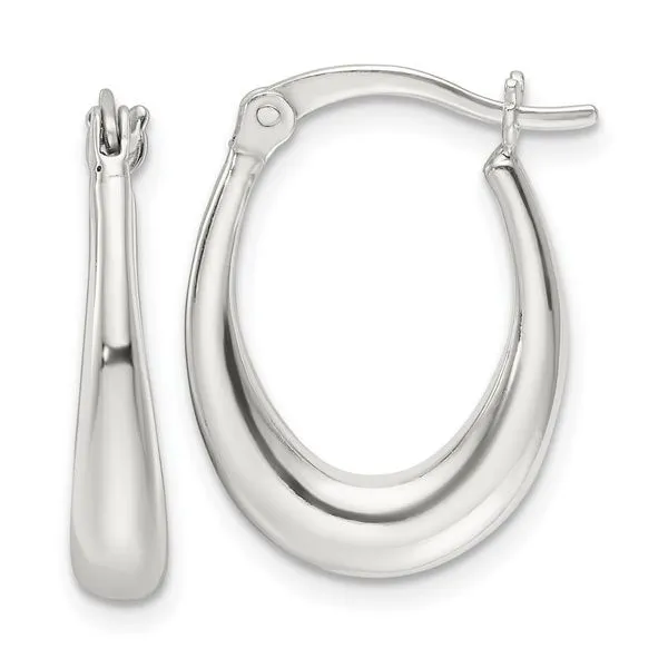 Silver Hoop Earrings Aires Jewelers Morris Plains, NJ