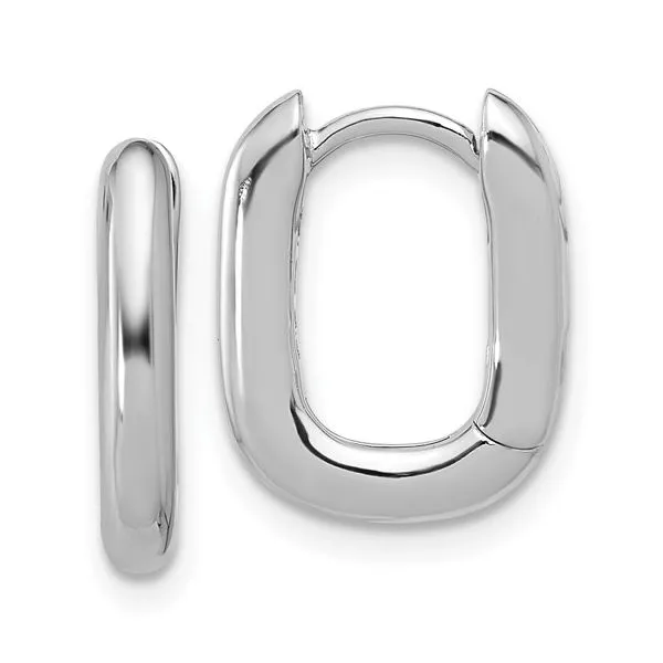 Silver Huggie Hoop Earrings Aires Jewelers Morris Plains, NJ