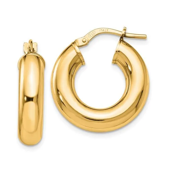 Silver Gold Plate Hoop Earrings Aires Jewelers Morris Plains, NJ