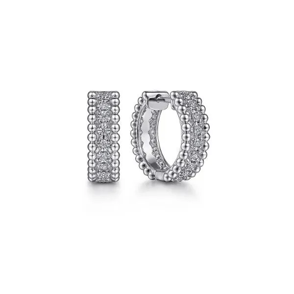 Gabriel & Co Silver White Sapphire Earrings Aires Jewelers Morris Plains, NJ