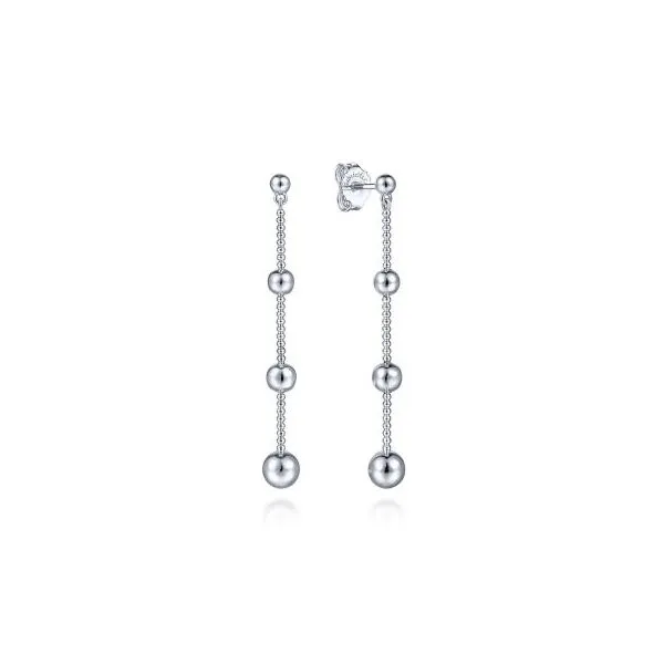 Gabriel & Co Silver Drop Earrings Aires Jewelers Morris Plains, NJ