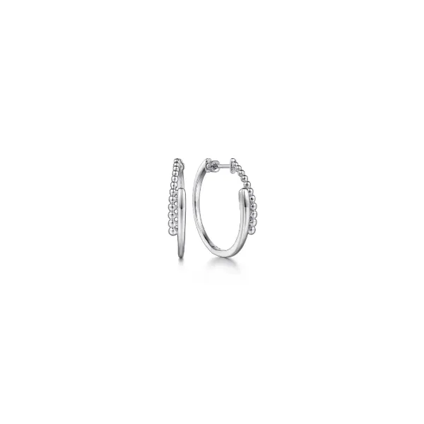 Gabriel & Co Silver Hoop Earrings Aires Jewelers Morris Plains, NJ