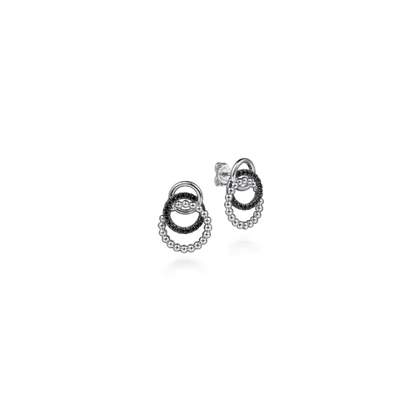 Gabriel & Co Silver Black Spinel Earrings Aires Jewelers Morris Plains, NJ