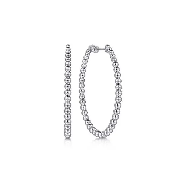 Gabriel & Co Sterling Silver Hoop Earrings Aires Jewelers Morris Plains, NJ