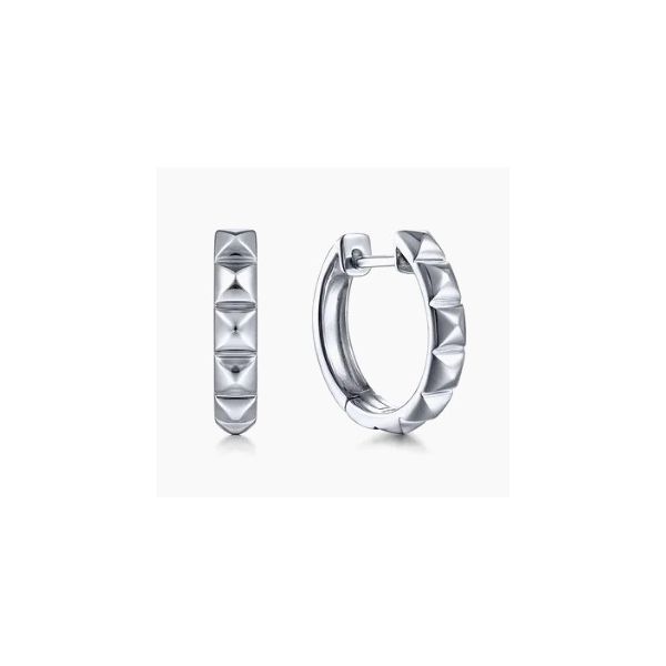 Gabriel & Co. SS Huggie Hoop Earrings Aires Jewelers Morris Plains, NJ