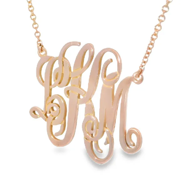 Aires Monogram Necklace Image 2 Aires Jewelers Morris Plains, NJ