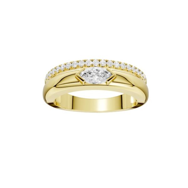 Lab Grown Diamonds & 14kt Yellow Gold Double Stack Ring Albert's Jewelers Kingsland, GA