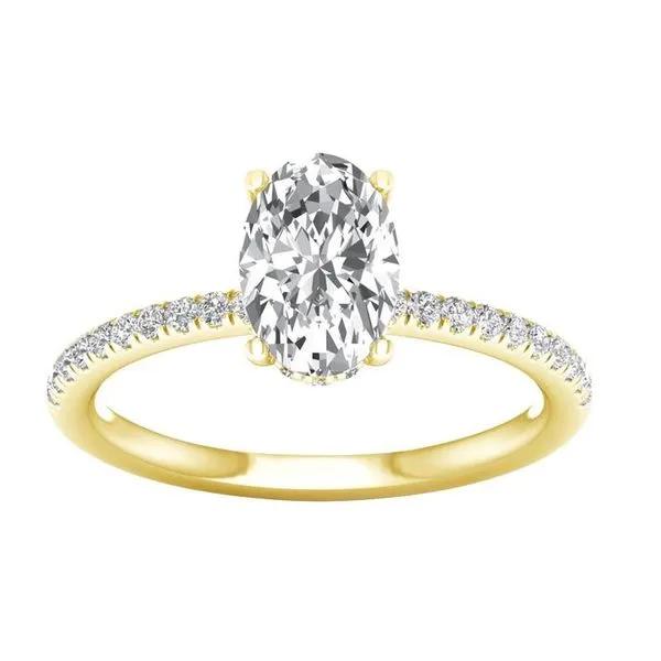 14Kt Yellow Gold 2.25Ctw Lab Grown Diamond Hidden Halo Engagement Ring Albert's Jewelers Kingsland, GA