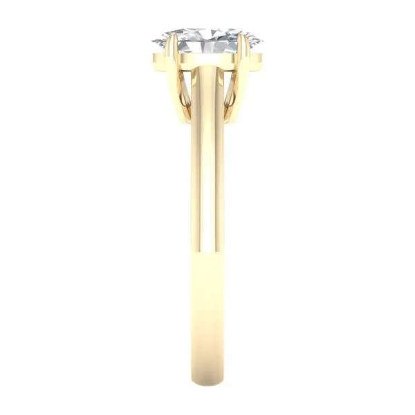 14Kt Yellow Gold 1.00Ct Oval Lab Grown Diamond Engagement Ring Image 3 Albert's Jewelers Kingsland, GA