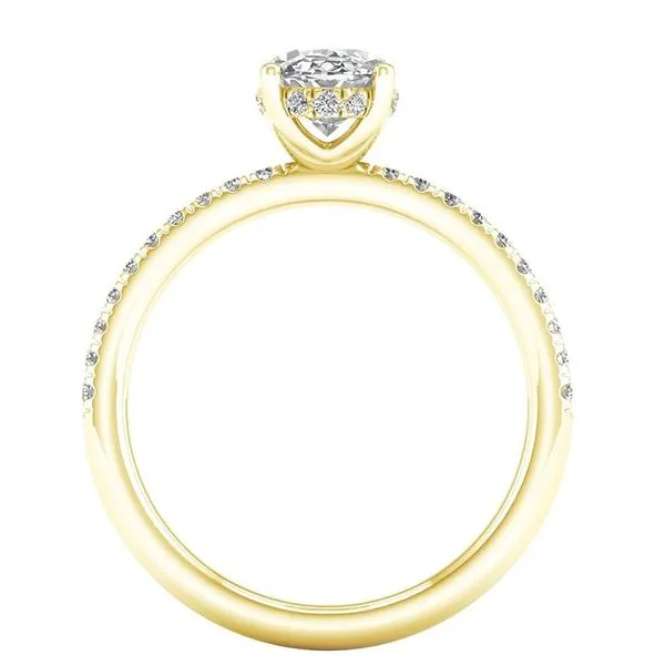 14Kt Yellow Gold 2.25Ctw Lab Grown Diamond Hidden Halo Engagement Ring Image 2 Albert's Jewelers Kingsland, GA