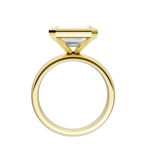 Stunning Wide Shank East-West Bezel Set Engagement Ring Image 2 Albert's Jewelers Kingsland, GA