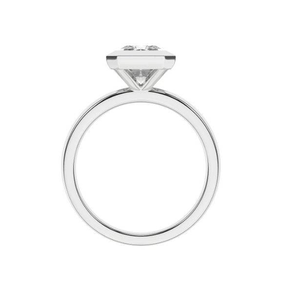 Bezel-Set Radiant LGD Engagement Ring Image 2 Albert's Jewelers Kingsland, GA