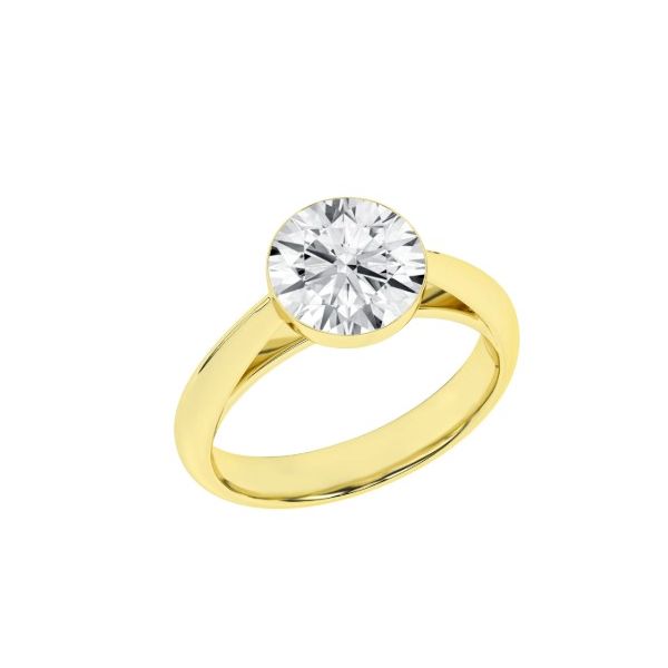 Gorgeous Seamless™ Solitaire Round LGD Ring Image 4 Albert's Jewelers Kingsland, GA