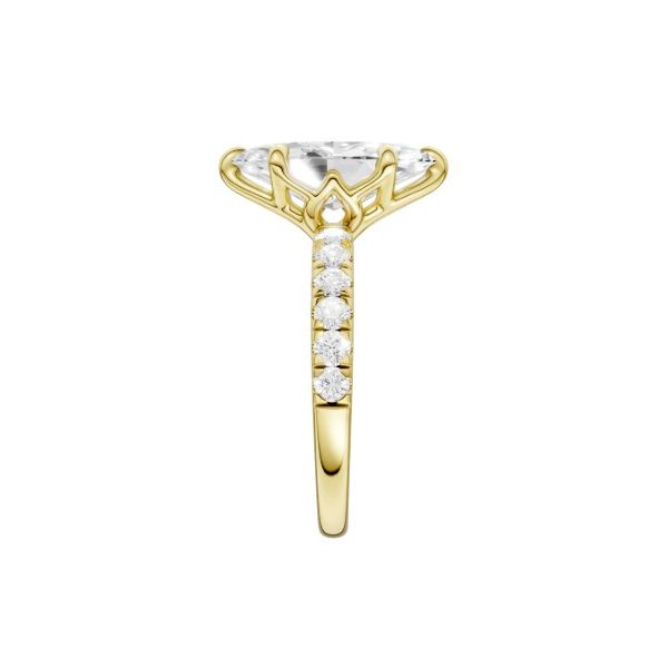 Tulip Head 3 Ct Lab Grown Marquise Brilliant-Cut Center Diamond Image 3 Albert's Jewelers Kingsland, GA