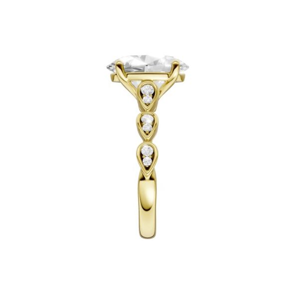 2.58ct Oval Trellis Shank Engagement Ring Image 3 Albert's Jewelers Kingsland, GA