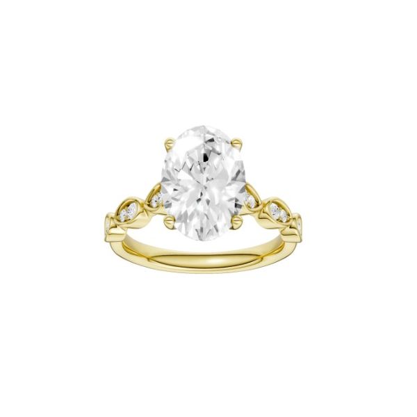 2.58ct Oval Trellis Shank Engagement Ring Albert's Jewelers Kingsland, GA