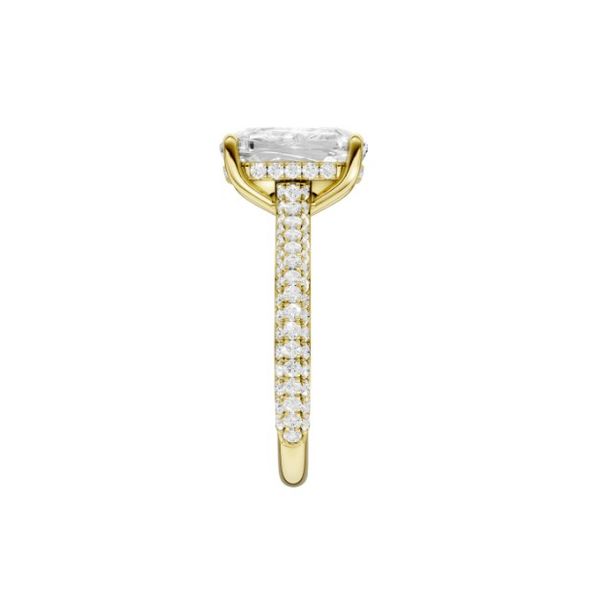 4.73 Carats Of Magnificent Lab Grown Diamonds In A Hidden Halo Pave Engagement Ring Image 3 Albert's Jewelers Kingsland, GA