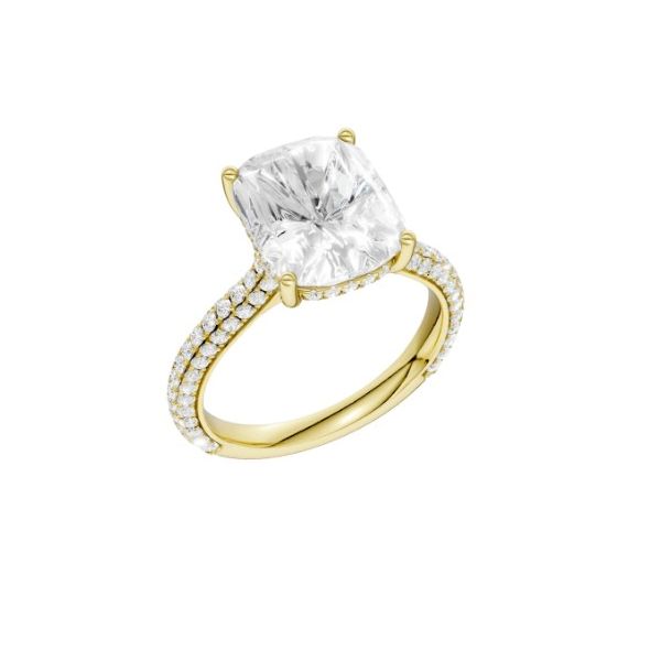 4.73 Carats Of Magnificent Lab Grown Diamonds In A Hidden Halo Pave Engagement Ring Image 4 Albert's Jewelers Kingsland, GA