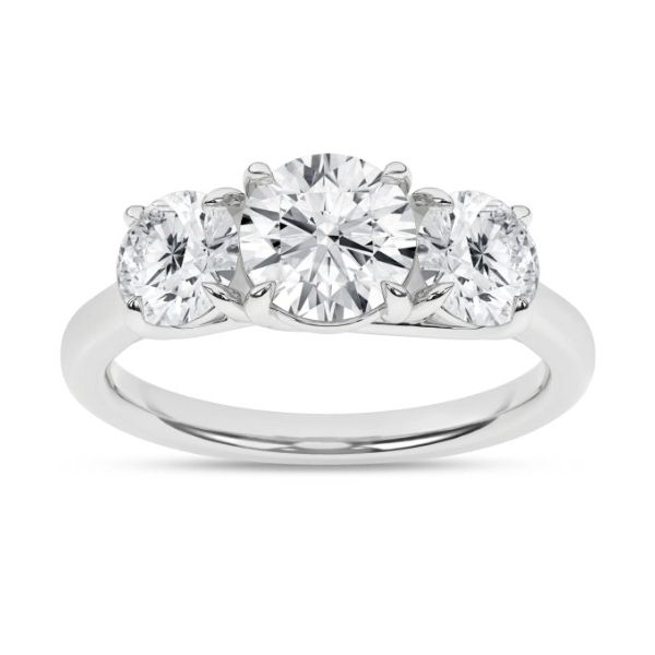 Exquisite Ring is Studded with 3 ctw of LGD set in 14kt White Gold Image 3 Albert's Jewelers Kingsland, GA