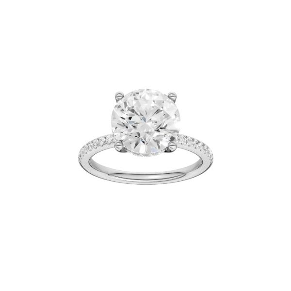 14Kt White Gold And Adorned With A Total Of 4 1/4 Ctw Of Lab Grown Revelation Diamonds. Albert's Jewelers Kingsland, GA