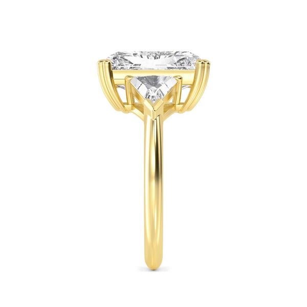 14K Yellow Gold 4.80 CTW Lab-Grown Diamond Three-Stone Engagement Ring Image 2 Albert's Jewelers Kingsland, GA