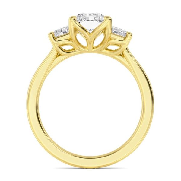 14K Yellow Gold 5.50 CTW Lab-Grown Diamond Engagement Ring Image 2 Albert's Jewelers Kingsland, GA